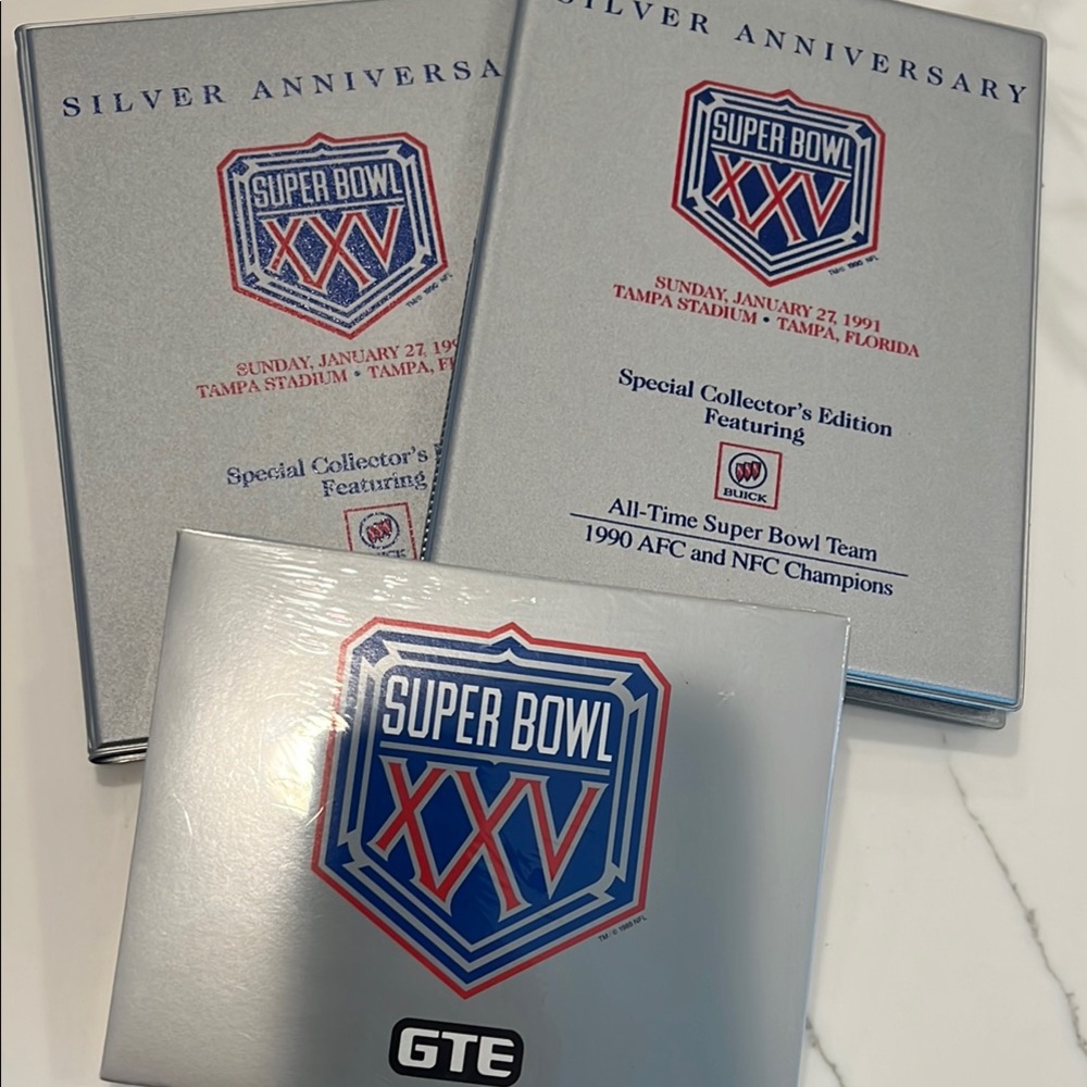 Super Bowl XXV Silver Anniversary Collector's Edition Set